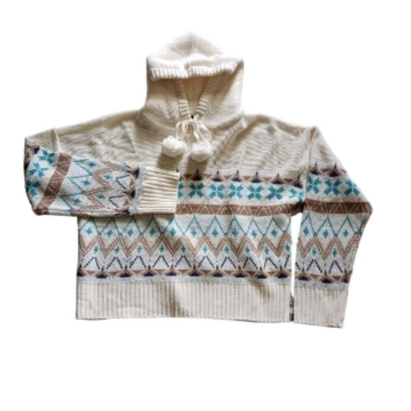 Derek Heart womens size 2XL Soft Sweater Knit Hoodie Pullover Multicolor Print - Picture 4 of 8